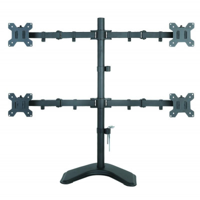 DESK STAND FOR 4 MONITOR 13"-27" WITH BASE