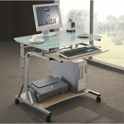 COMPUTER DESK COMPACT WITH KEYBOARD DRAWER