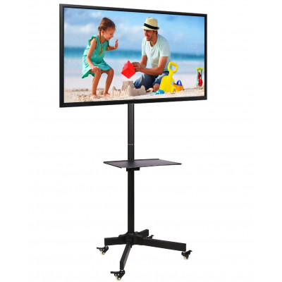 TECHLY TROLLEY FLOOR STAND/SUPPORT 23"-55" WITH 1 SHELF