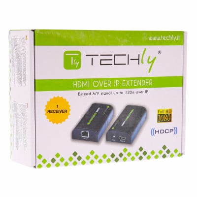TECHLY ADDITIONAL RECEIVER FOR EXTENDER HDMI OVER IP NETWORK