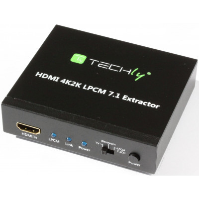 TECHLY HDMI FEMALE AUDIO EXTRACTOR 7.1 LPCM 4K 3D