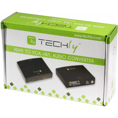 TECHLY HDMI FEMALE TO VGA FEMALE CONVERTER WITH AUDIO