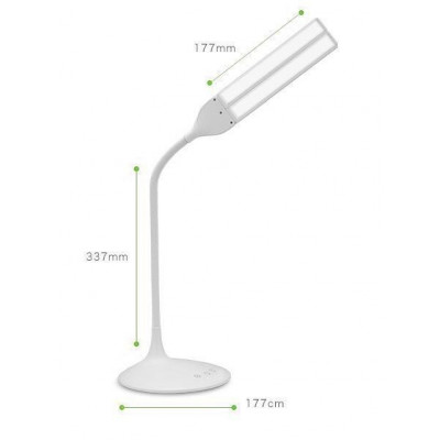 2de keus - Nieuwstaat: TECHLY LED DESK LAMP WHITE CLASS A WINGS MODEL