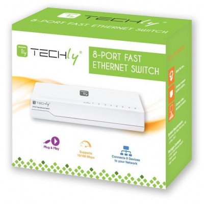 TECHLY SWITCH 8 PORTS OFFICE ETHERNET