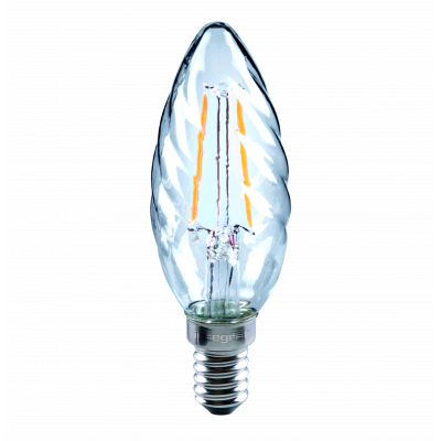 E14 CANDLE - OMNI FILAMENT TWISTED TIP 2W(25W) NO DIMMABLE