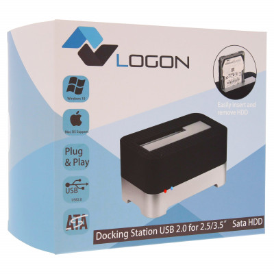 LOGON DOCKING STATION USB 2.0 FOR 2.5/3.5'' SATA HDD