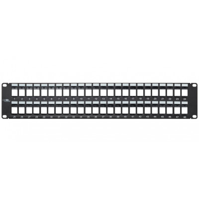 KEYSTONE 48-PORT PATCHPANEL UNEQUIPPED