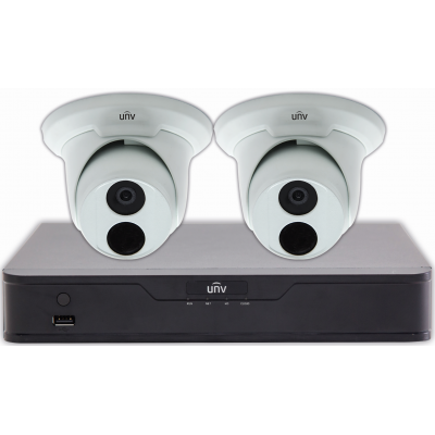 SECURITY CAMERA KIT: 2X DOME CAMERAS + 4-CHANNEL NVR