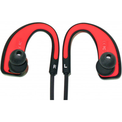 BLUETOOTH OVBOOST SPORT EARPHONES HIGH QUALITY RED