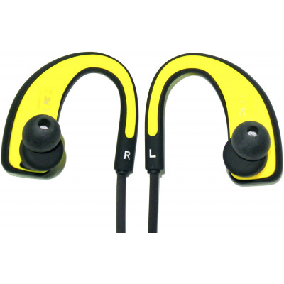 BLUETOOTH OVBOOST SPORT EARPHONES HIGH QUALITY YELLOW