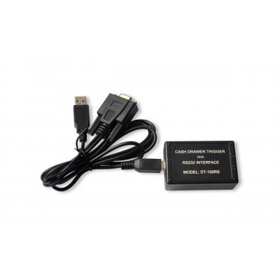 POS CASH DRAWER RS-232/USB INTERFACE - COLOR: BLACK