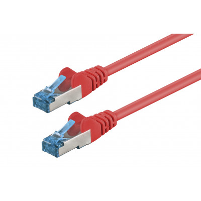PATCH CABLE SFTP/PIMF/LSOH 0.25M - CAT6A 500Mhz - RED