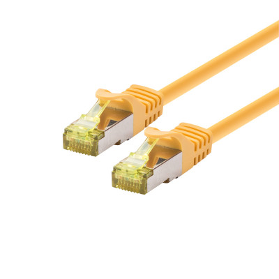 PATCH CABLE SFTP/PIMF/LSOH 0.25M - CAT6A 500Mhz - YELLOW