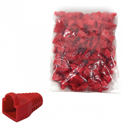 RJ45 RED BOOT/KINK PROTECTION SLEEVE 5,88MM - 100-PACK