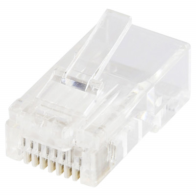 RJ45 CAT6 UNSHIELDED CONNECTOR W/O GUIDE - 100-PACK
