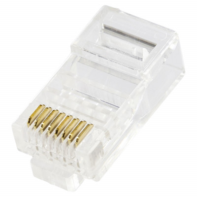 RJ45 CAT6 UNSHIELDED CONNECTOR W/O GUIDE - 100-PACK
