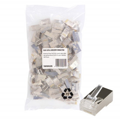RJ45 CAT5e SHIELDED CONNECTOR  - 100-PACK