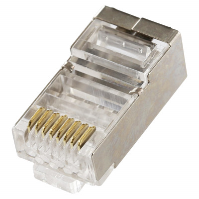 RJ45 CAT6 SHIELDED CONNECTOR - 100-PACK