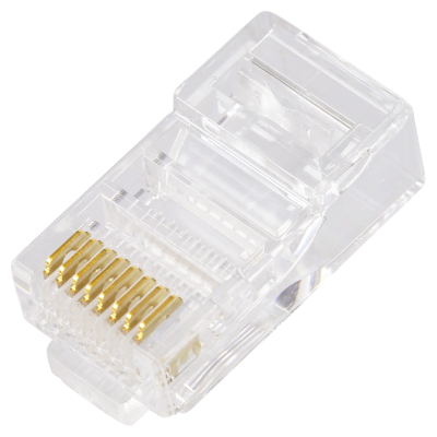 RJ45 CAT5e UNSHIELDED EASY CONNECTOR+PURPLE BOOT - 50-PACK