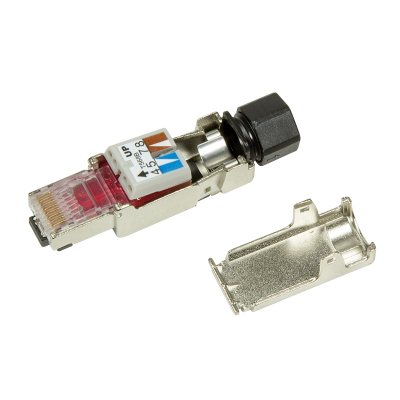 RJ45 CAT6A FIELD PLUGABLE RJ45 CONNECTOR 23-26AWG/6-8MM