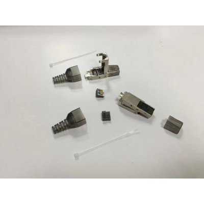 RJ45 CAT6 SHIELDED TOOLLESS PLUG/FIELD CONNECTOR - 10PCS/PAC