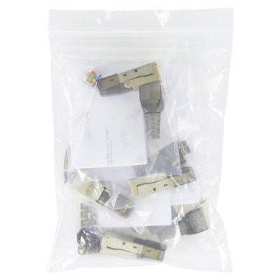 RJ45 CAT6A SHIELDED TOOLLESS PLUG/FIELD CONNECTOR - 10PCS/PA