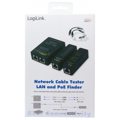 LOGILINK MULTINETWORK CABLE TESTER WITH POE FINDER
